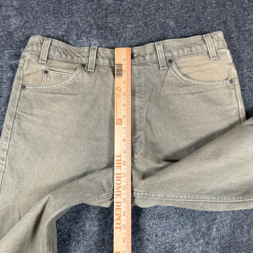 Vintage Levis 550 Orange Tab Relaxed Fit Jeans Green Made in USA 36x34